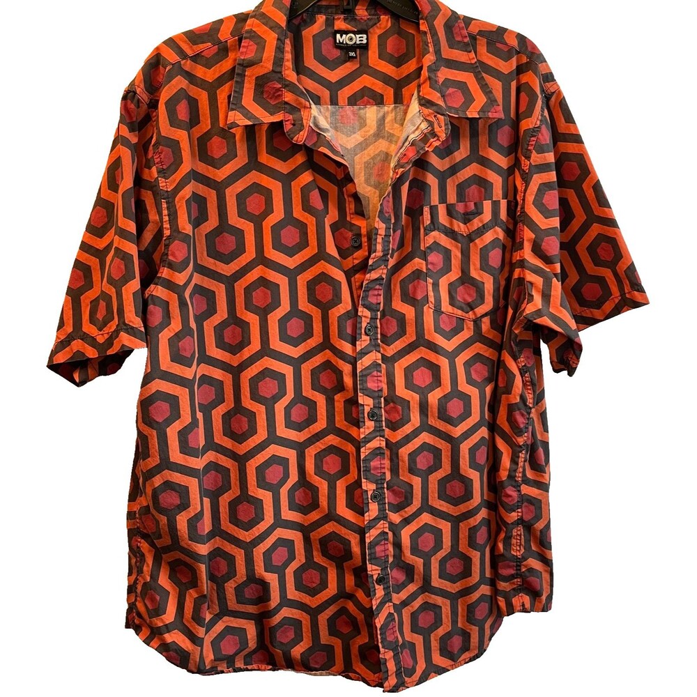 Middle Of Beyond Button Down Shirt The Shining Print MOB Men's 3X